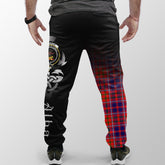 Clan Cameron Of Lochiel Modern Tartan Crest Jogger Sweatpants  Alba Celtic Style MW14 Clan Cameron Tartan Today