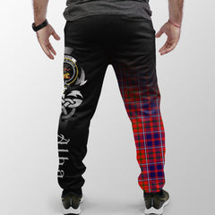 Clan Cameron Of Lochiel Modern Tartan Crest Jogger Sweatpants Alba Celtic Style MW14 Clan Cameron Tartan Today