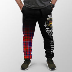 Clan Cameron Of Lochiel Modern Tartan Crest Jogger Sweatpants Alba Celtic Style MW14 Clan Cameron Tartan Today