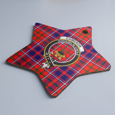 Clan Cameron of Lochiel Modern Tartan Crest Star Ceramic Ornament BM72 Cameron of Lochiel Modern Tartan Tartan Christmas