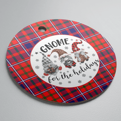 Clan Cameron of Lochiel Modern Tartan Gnome Round Ceramic Ornament RW52 Cameron of Lochiel Modern Tartan Tartan Christmas