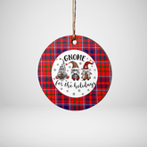 Clan Cameron of Lochiel Modern Tartan Gnome Round Ceramic Ornament RW52 Cameron of Lochiel Modern Tartan Tartan Christmas
