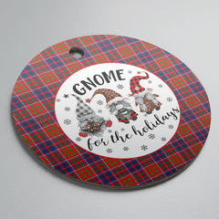 Clan Cameron of Lochiel Tartan Gnome Round Ceramic Ornament CH65 Cameron of Lochiel Tartan Tartan Christmas