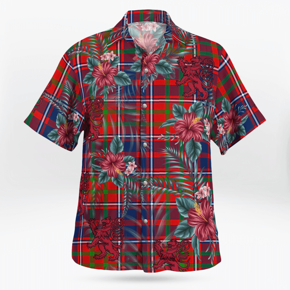 Clan Cameron of Lochiel Tartan Scottish Lion Hawaiian Shirt YP32 Cameron of Lochiel Tartan Tartan Hawaii Shirt