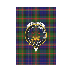 Clan Cameron Tartan Crest Garden Flag MJ15 Clan Cameron Tartan Today