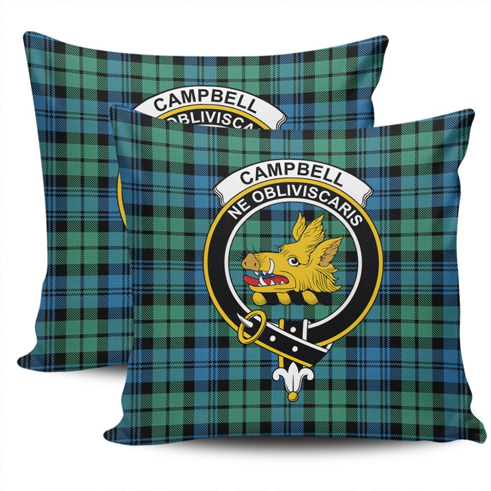 Clan Campbell Ancient 01 Tartan Crest Pillow Cover ED30 Clan Campbell Tartan Today