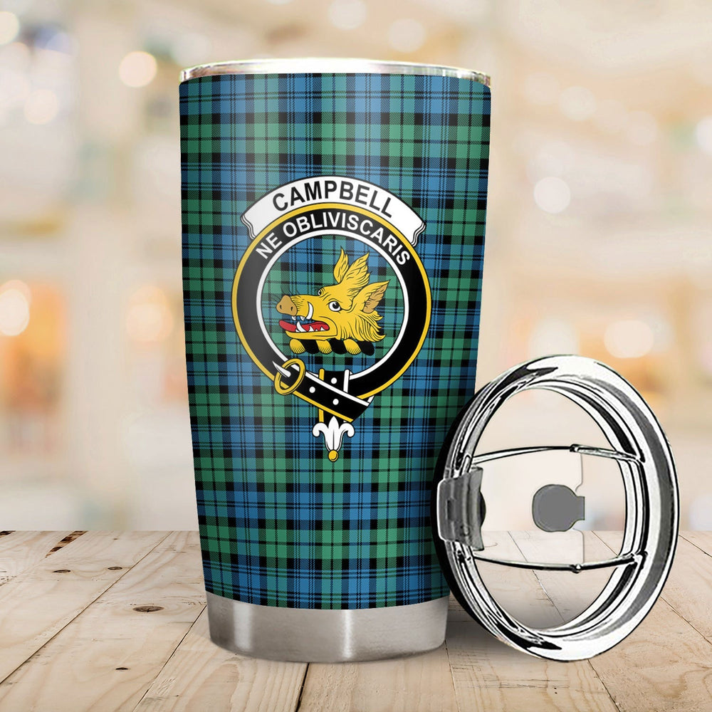 Clan Campbell Ancient 01 Tartan Crest Tumbler DA72 Clan Campbell Tartan Today