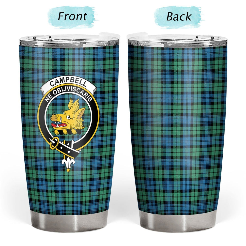 Clan Campbell Ancient 01 Tartan Crest Tumbler DA72 Clan Campbell Tartan Today