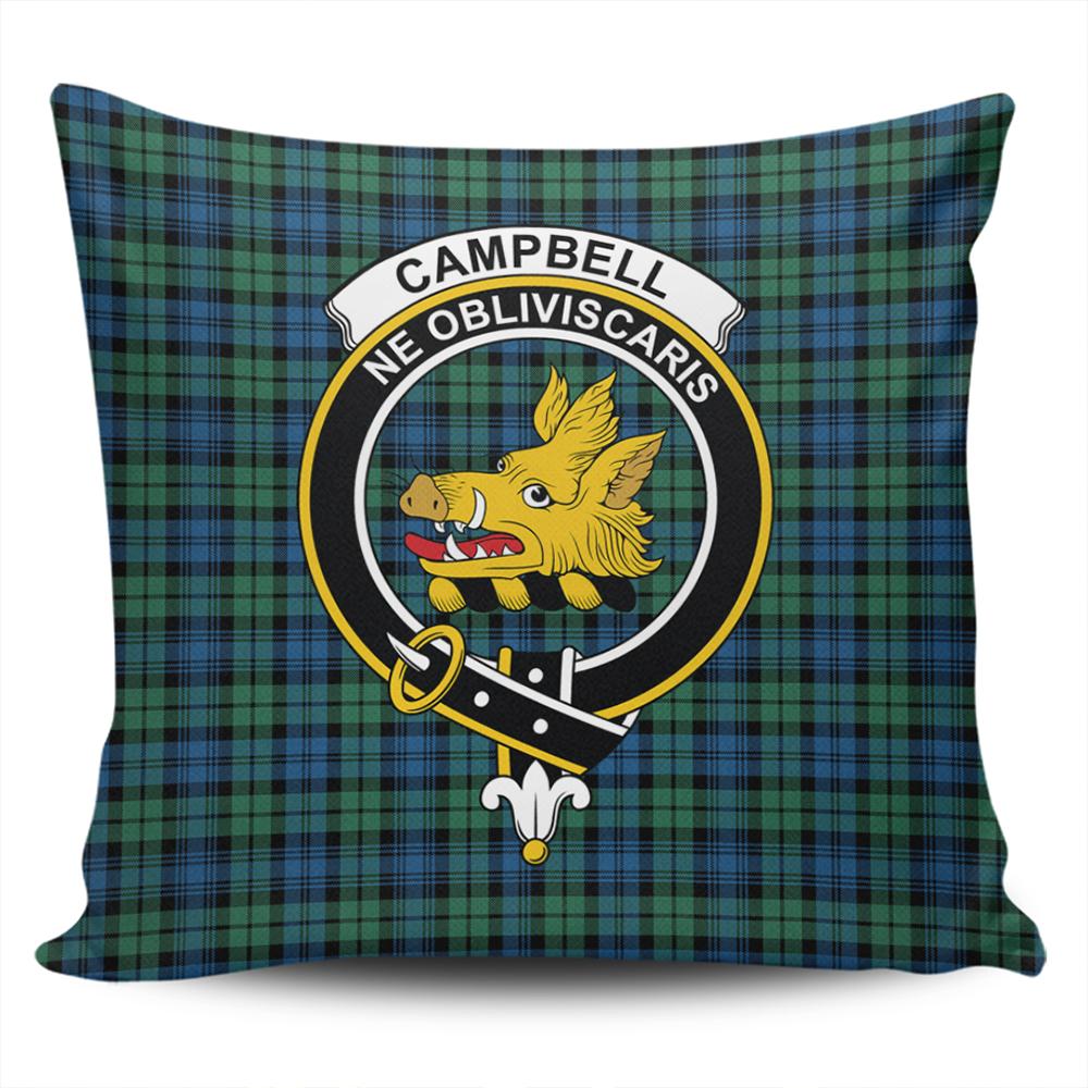 Clan Campbell Ancient 02 Tartan Crest Pillow Cover GM75 Clan Campbell Tartan Today