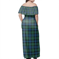 Clan Campbell Ancient 02 Tartan Hawaii Dress BC28 Clan Campbell Tartan Hawaii Dress