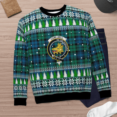 Clan Campbell Ancient Crest Tartan Christmas Ugly Sweater VI59 Campbell Ancient Crest Tartan Tartan Ugly Sweater