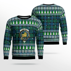 Clan Campbell Ancient Crest Tartan Christmas Ugly Sweater VI59 Campbell Ancient Crest Tartan Tartan Ugly Sweater