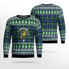 Clan Campbell Argyll Ancient Crest Tartan Christmas Ugly Sweater AF97 Campbell Argyll Ancient Crest Tartan Tartan Ugly Sweater