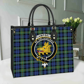 Clan Campbell Argyll Ancient Tartan Crest Leather Bag QO30 Clan Campbell Tartan Today