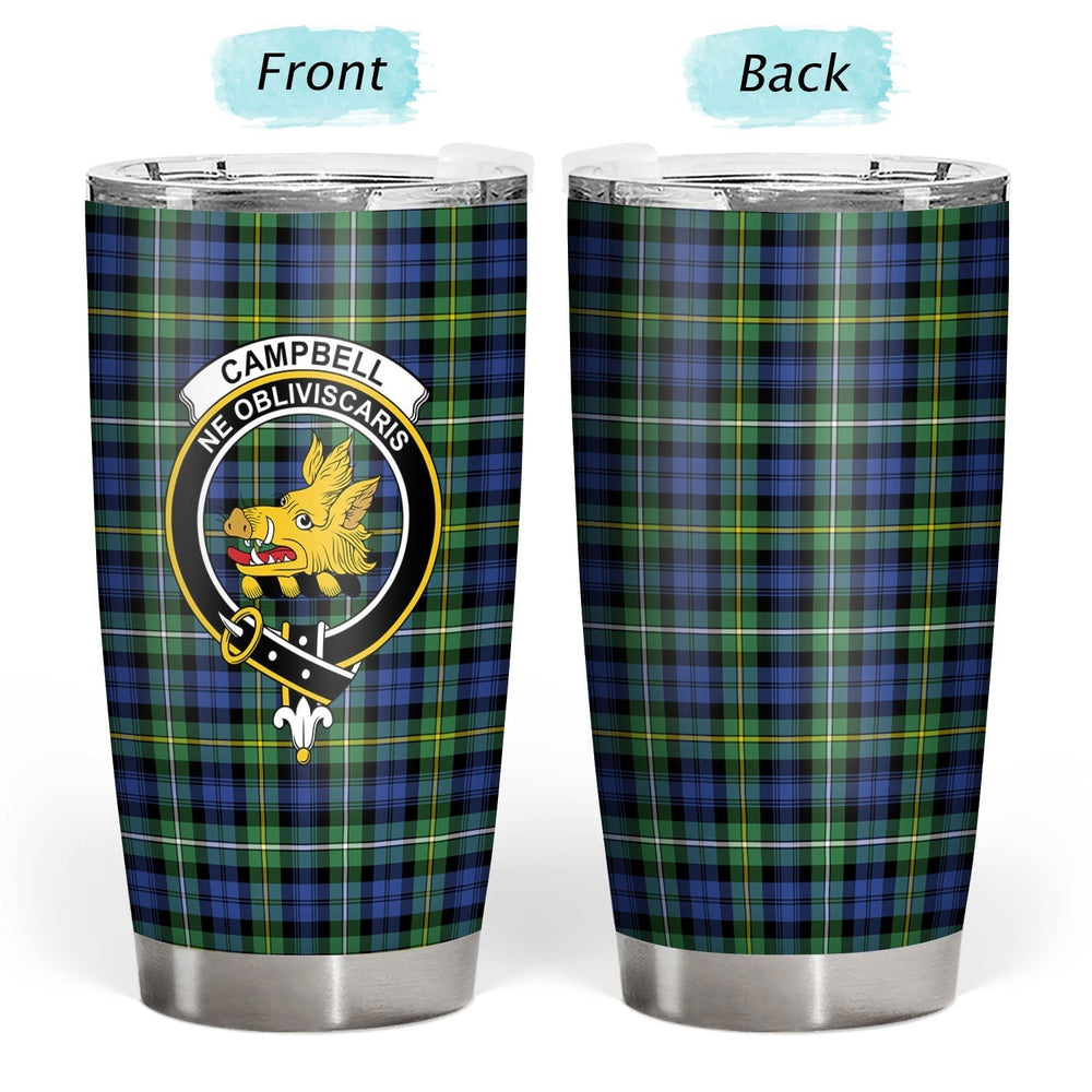 Clan Campbell Argyll Ancient Tartan Crest Tumbler NN24 Clan Campbell Tartan Today