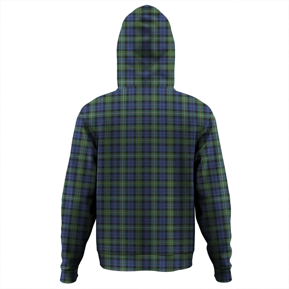 Clan Campbell Argyll Ancient Tartan Hoodie Crest EE3ATRW2-1 Campbell Argyll Ancient Tartan Hoodies