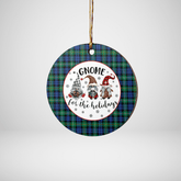 Clan Campbell Argyll Ancient Tartan Tartan Crest Gnome Round Ceramic Ornament YW58 Campbell Argyll Ancient Tartan Tartan Christmas