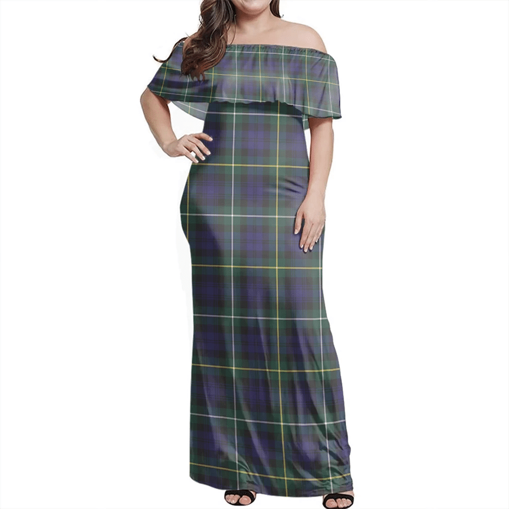 Clan Campbell Argyll Modern Tartan Hawaii Dress AC61 Clan Campbell Tartan Hawaii Dress