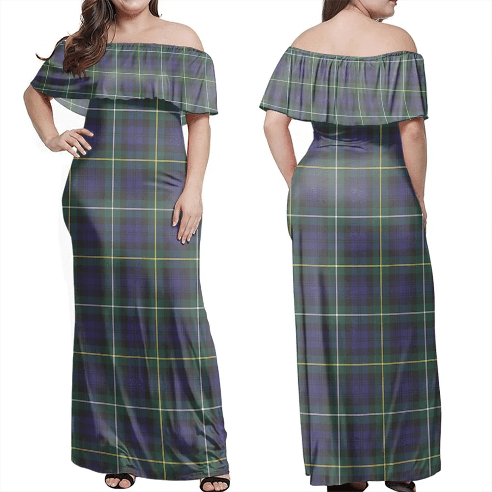 Clan Campbell Argyll Modern Tartan Hawaii Dress AC61 Clan Campbell Tartan Hawaii Dress