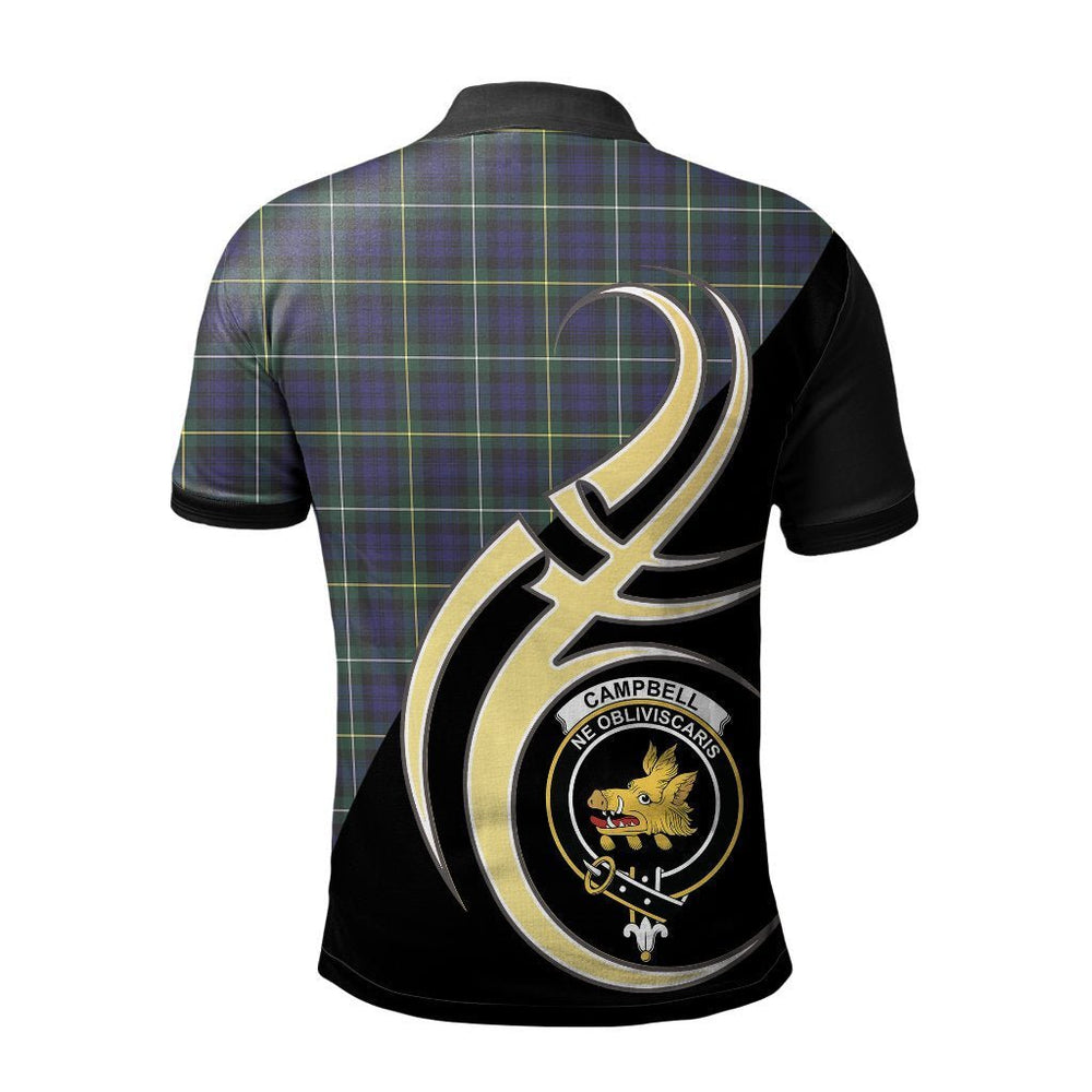 Clan Campbell Argyll Modern Tartan Polo Shirt - Believe In Me Style HN99 Campbell Argyll Modern Tartan Tartan Polo