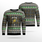 Clan Campbell Argyll Weathered Crest Tartan Christmas Ugly Sweater GO46 Campbell Argyll Weathered Crest Tartan Tartan Ugly Sweater