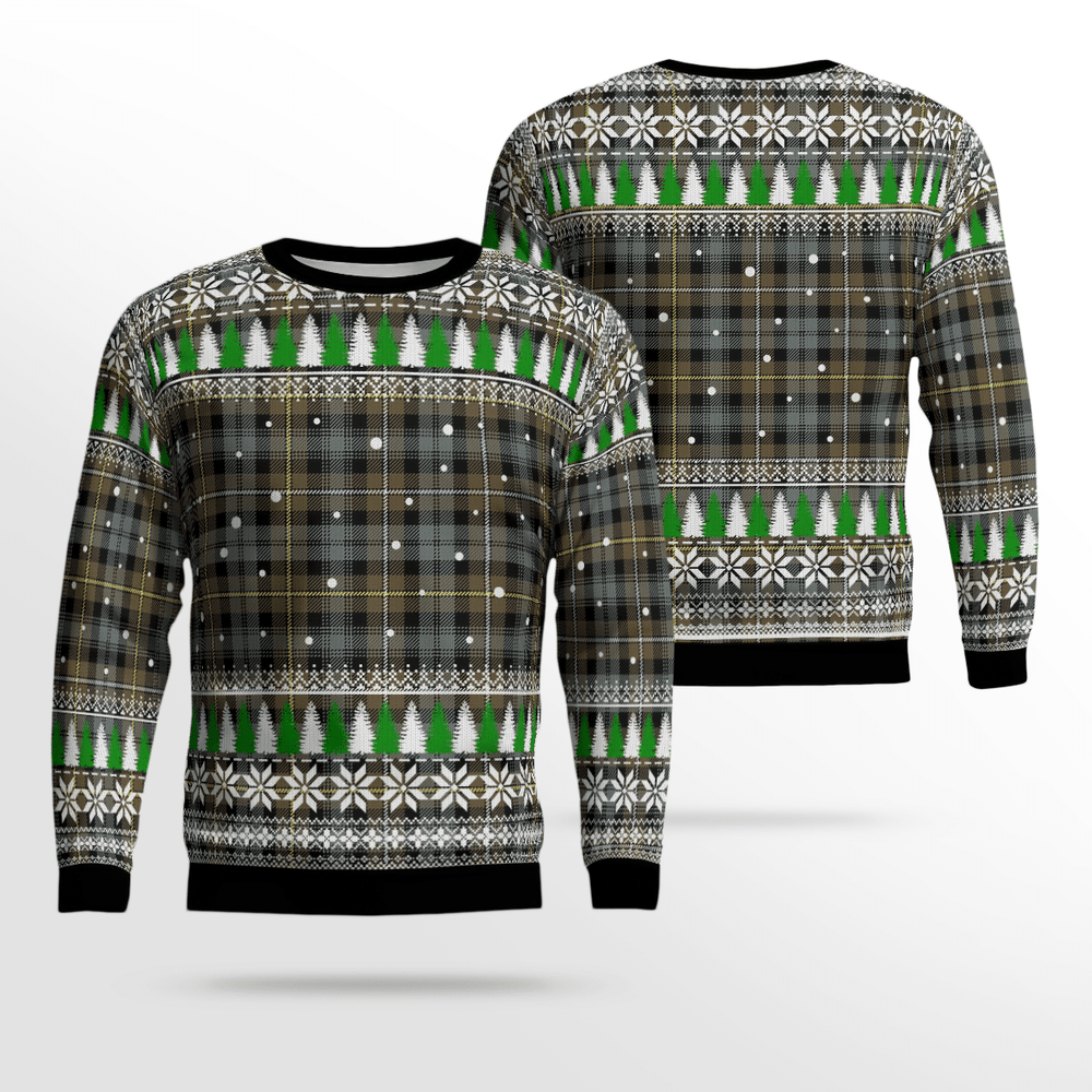 Clan Campbell Argyll Weathered Tartan Christmas Ugly Sweater VN34 Campbell Argyll Weathered Tartan Tartan Ugly Sweater