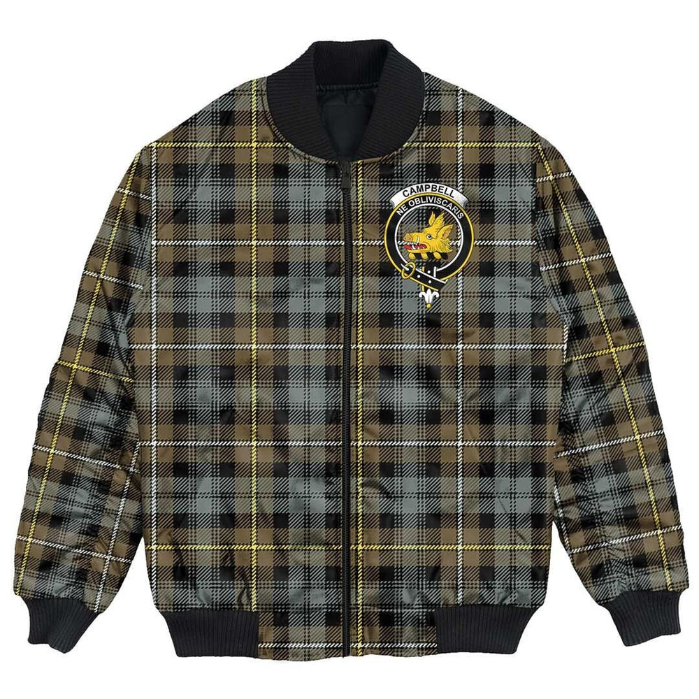 Clan Campbell Argyll Weathered Tartan Crest Bomber Jacket LY77 Campbell Argyll Weathered Tartan Tartan Bomber Jacket
