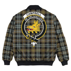 Clan Campbell Argyll Weathered Tartan Crest Bomber Jacket LY77 Campbell Argyll Weathered Tartan Tartan Bomber Jacket