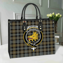 Clan Campbell Argyll Weathered Tartan Crest Leather Bag VI79 Clan Campbell Tartan Today