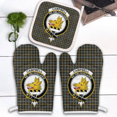 Clan Campbell Argyll Weathered Tartan Crest Oven Mitt And Pot Holder (2 Oven Mitts + 1 Pot Holder) HC48 Clan Campbell Tartan Today