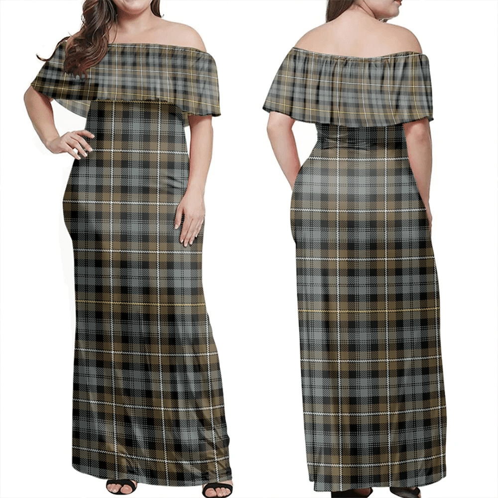 Clan Campbell Argyll Weathered Tartan Hawaii Dress QA17 Clan Campbell Tartan Hawaii Dress