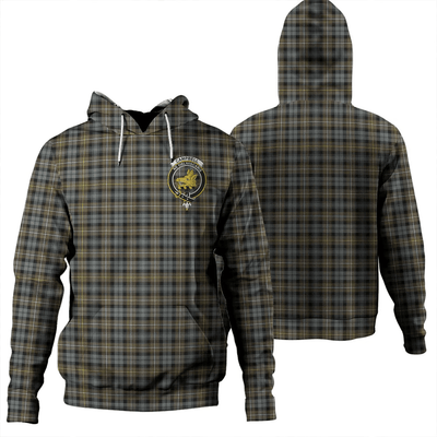 Clan Campbell Argyll Weathered Tartan Hoodie Crest