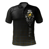 Clan Campbell Argyll Weathered Tartan Polo Shirt - Alba Celtic Style RZ79 Campbell Argyll Weathered Tartan Tartan Polo