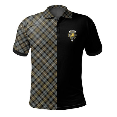 Clan Campbell Argyll Weathered Tartan Polo Shirt Half of Me - Cross Style
