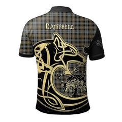 Clan Campbell Argyll Weathered Tartan Polo Shirt Viking Wolf YF98 Campbell Argyll Weathered Tartan Tartan Polo