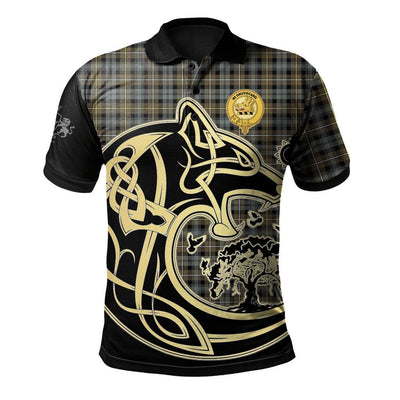 Clan Campbell Argyll Weathered Tartan Polo Shirt Viking Wolf