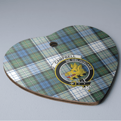 Clan Campbell Dress Ancient Tartan Crest Heart Ceramic Ornament UC93 Campbell Dress Ancient Tartan Tartan Christmas