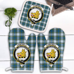 Clan Campbell Dress Ancient Tartan Crest Oven Mitt And Pot Holder (2 Oven Mitts + 1 Pot Holder) AN83 Clan Campbell Tartan Today