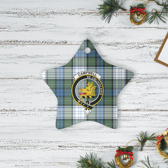 Clan Campbell Dress Ancient Tartan Crest Star Ceramic Ornament ZY56 Campbell Dress Ancient Tartan Tartan Christmas