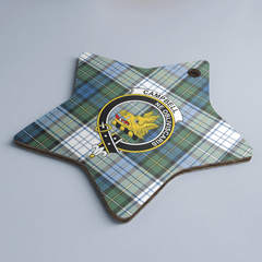 Clan Campbell Dress Ancient Tartan Crest Star Ceramic Ornament ZY56 Campbell Dress Ancient Tartan Tartan Christmas