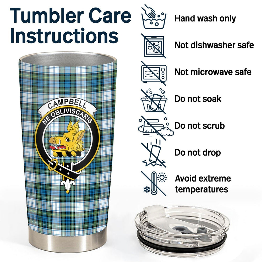 Clan Campbell Dress Ancient Tartan Crest Tumbler DV66 Clan Campbell Tartan Today