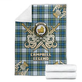 Clan Campbell Dress Ancient Tartan Gold Courage Symbol Blanket IL26 Clan Campbell Tartan Today