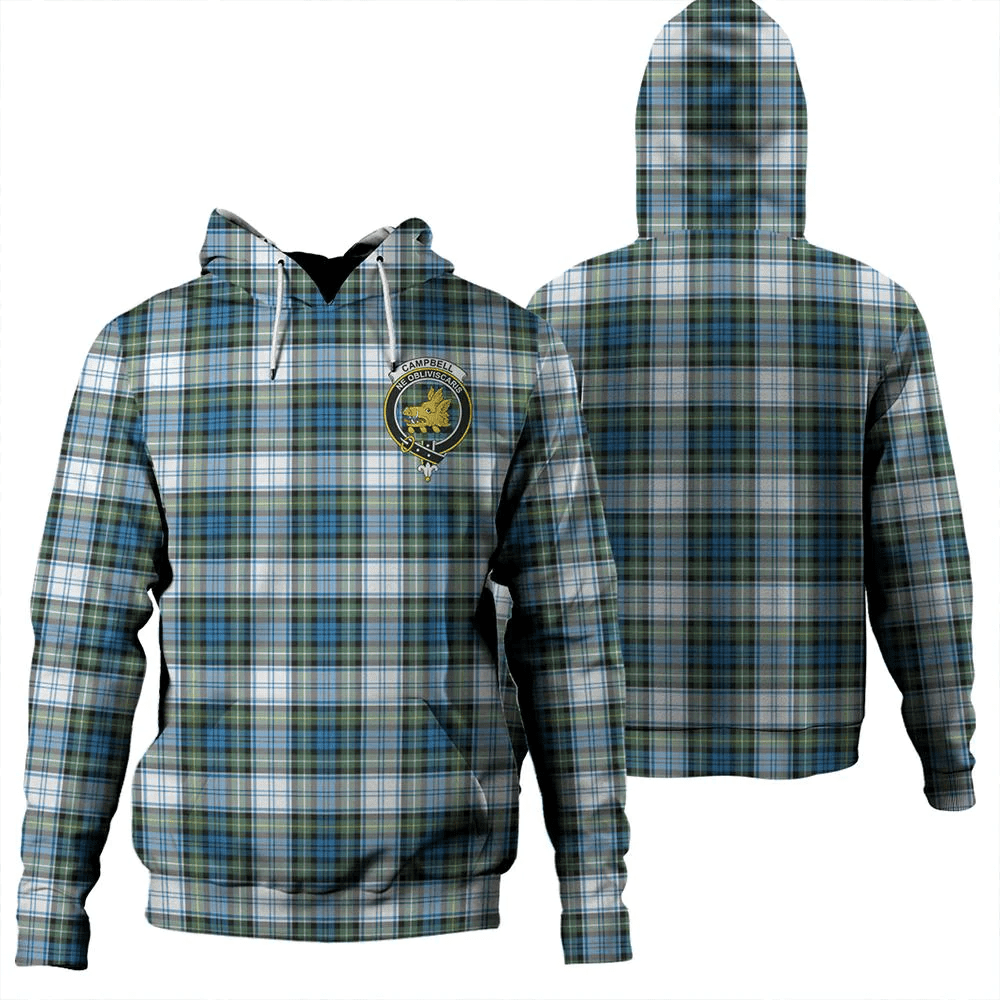 Clan Campbell Dress Ancient Tartan Hoodie Crest JV4IKIFD-1 Campbell Dress Ancient Tartan Hoodies