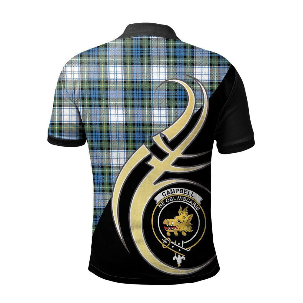Clan Campbell Dress Ancient Tartan Polo Shirt - Believe In Me Style CD73 Campbell Dress Ancient Tartan Tartan Polo