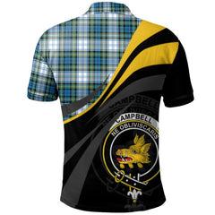 Clan Campbell Dress Ancient Tartan Polo Shirt - Royal Coat Of Arms Style RP90 Campbell Dress Ancient Tartan Tartan Polo