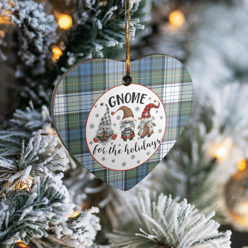 Clan Campbell Dress Ancient Tartan Tartan Crest Gnome Heart Ceramic Ornament ZP78 Campbell Dress Ancient Tartan Tartan Christmas