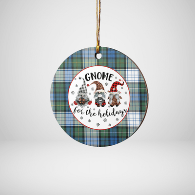 Clan Campbell Dress Ancient Tartan Tartan Crest Gnome Round Ceramic Ornament