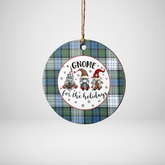 Clan Campbell Dress Ancient Tartan Tartan Crest Gnome Round Ceramic Ornament CK33 Campbell Dress Ancient Tartan Tartan Christmas