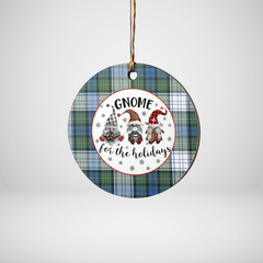 Clan Campbell Dress Ancient Tartan Tartan Crest Gnome Round Ceramic Ornament CK33 Campbell Dress Ancient Tartan Tartan Christmas
