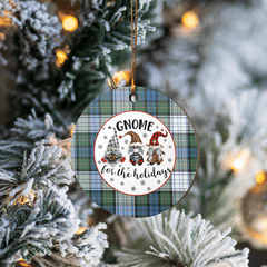 Clan Campbell Dress Ancient Tartan Tartan Crest Gnome Round Ceramic Ornament CK33 Campbell Dress Ancient Tartan Tartan Christmas
